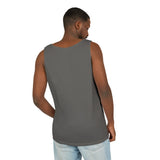Trans Rainbow Brushstrokes Heavyweight Tank – Washed Feel, Worn With Pride