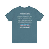 Protect Trans Rights 2025 Lightweight Tee – Soft Fabric, Hard Truth