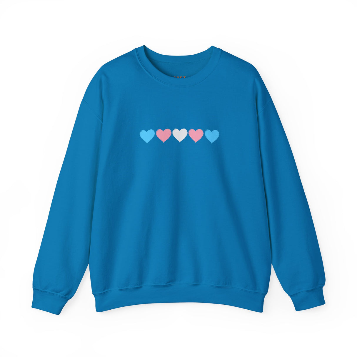 Trans Rainbow Brushstrokes Medium Weight Sweatshirt – Warm Layers, Clear Message