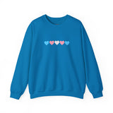Trans Rainbow Brushstrokes Medium Weight Sweatshirt – Warm Layers, Clear Message