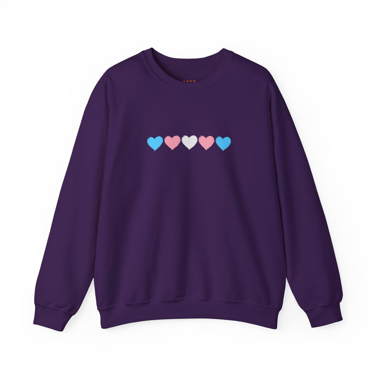 Trans Rainbow Brushstrokes Medium Weight Sweatshirt – Warm Layers, Clear Message