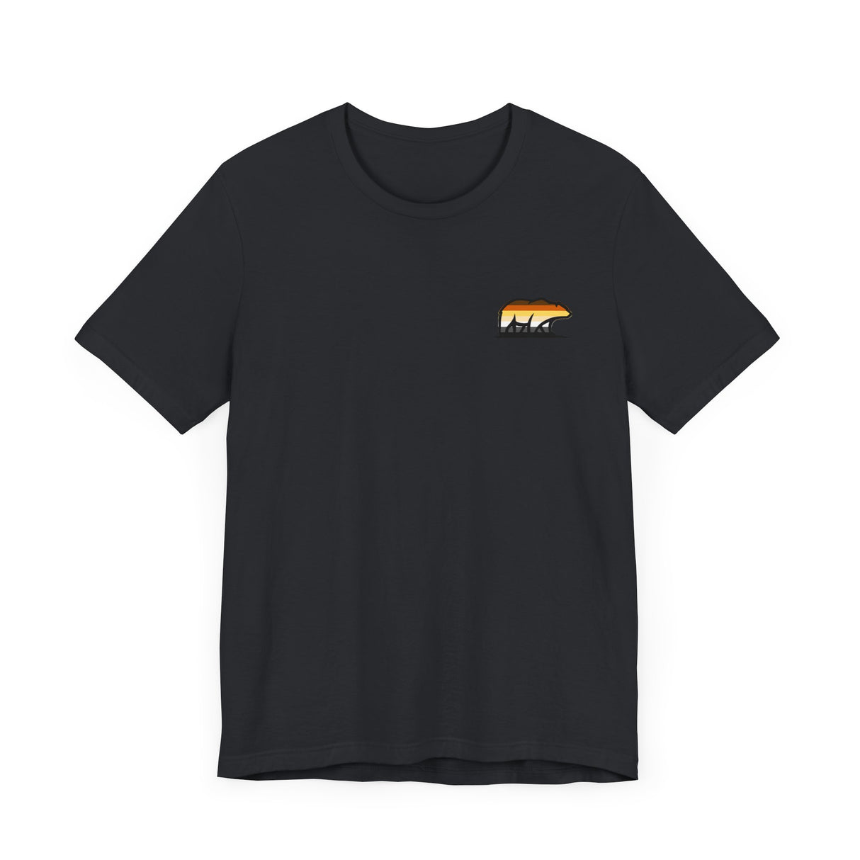 Bear Icon Jersey Tee, Nature Lover T-Shirt, Outdoor Adventure Shirt, Gift for Him/Her, Casual Wear, Summer Top