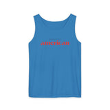 Exhausted American Unisex Tank Top - Casual Summer Wear