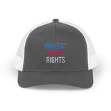 Protect Trans Rights 2025 Trucker Hat – Mesh Back, Solid Message