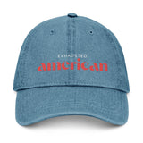 Exhausted American Embroidered Denim Hat
