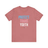 2025 Protect Trans Youth Lightweight Tee – Soft Fit, Urgent Message