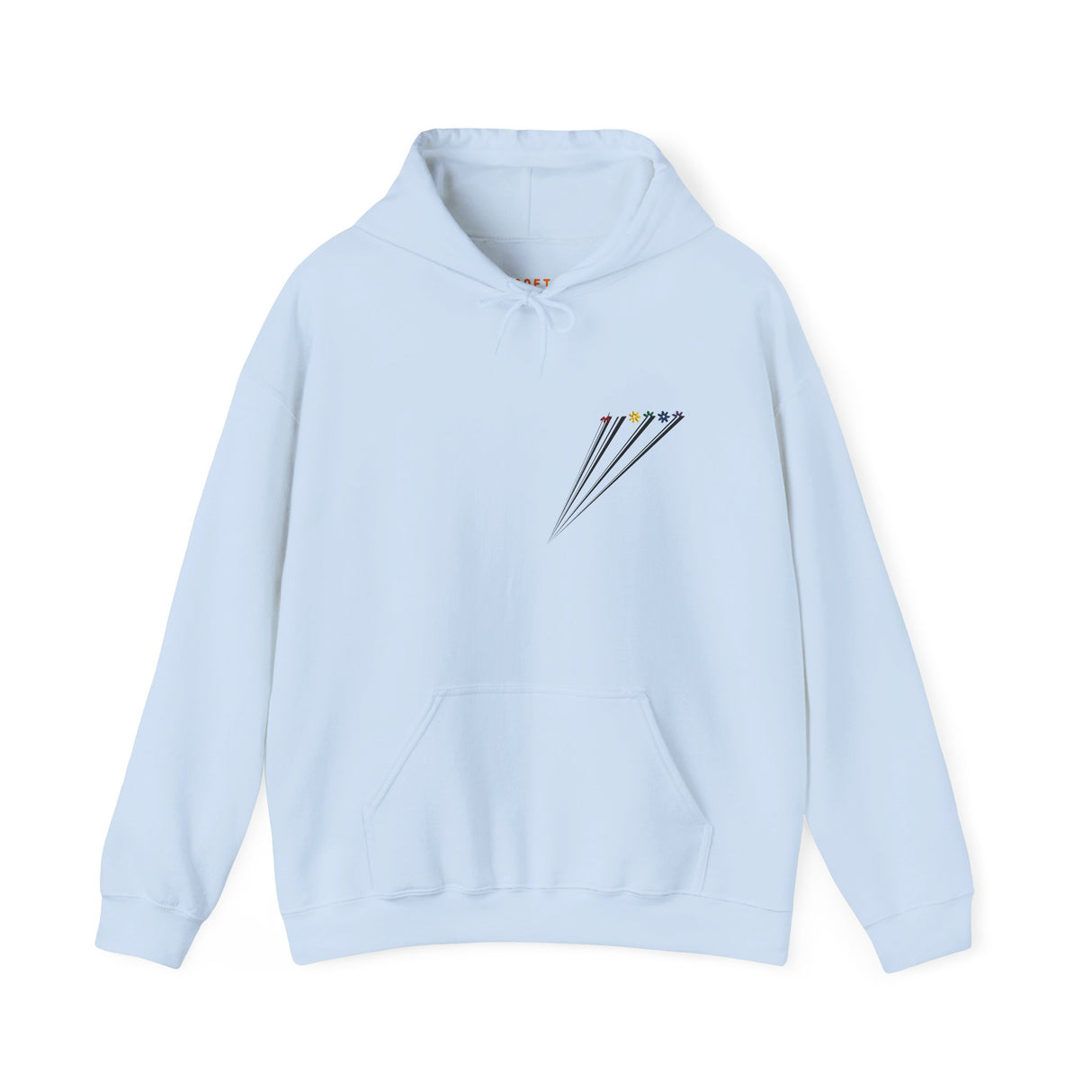 Rainbow Flowers Hoodie – Soft Bloom, Strong Energy
