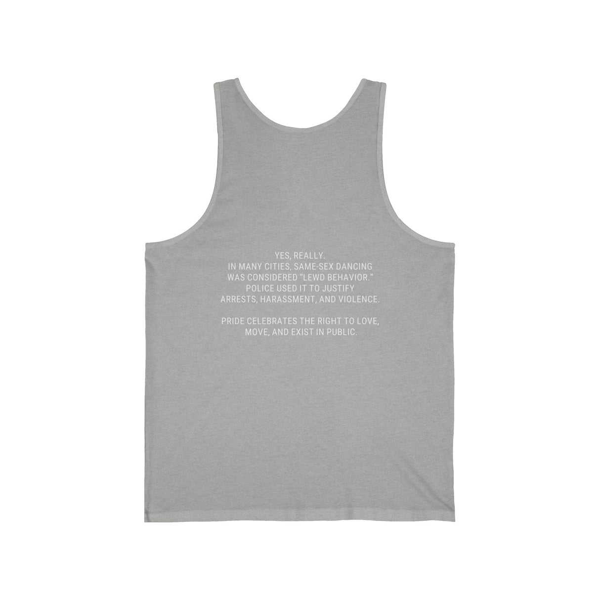 Arrested for Dancing Lightweight Tank – Sleek Fit, Strong Message