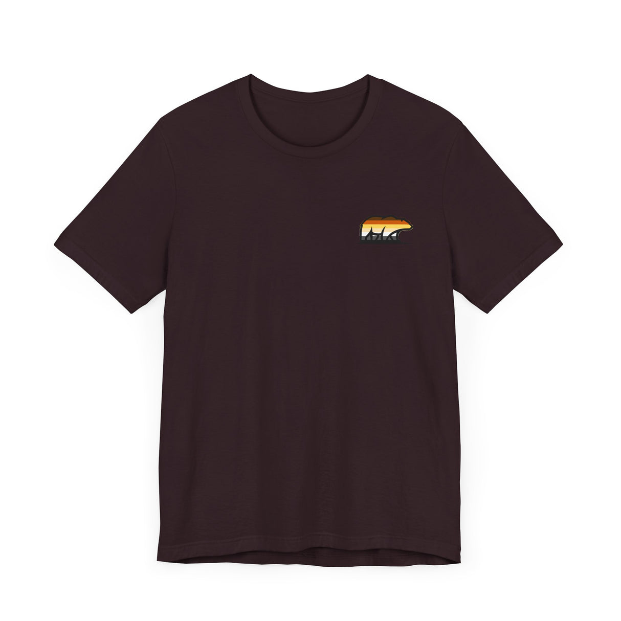 Bear Icon Jersey Tee, Nature Lover T-Shirt, Outdoor Adventure Shirt, Gift for Him/Her, Casual Wear, Summer Top