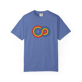 Gayfinity Rainbow Heavyweight Tee – Washed Look, Limitless Pride