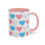 Trans Rainbow Brushstrokes Accent Mug – Gentle Start, Bold Sip