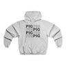 Pig Pattern Hooded Sweatshirt - Cozy Graphic Hoodie