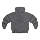 Pig Pattern Hooded Sweatshirt - Cozy Graphic Hoodie
