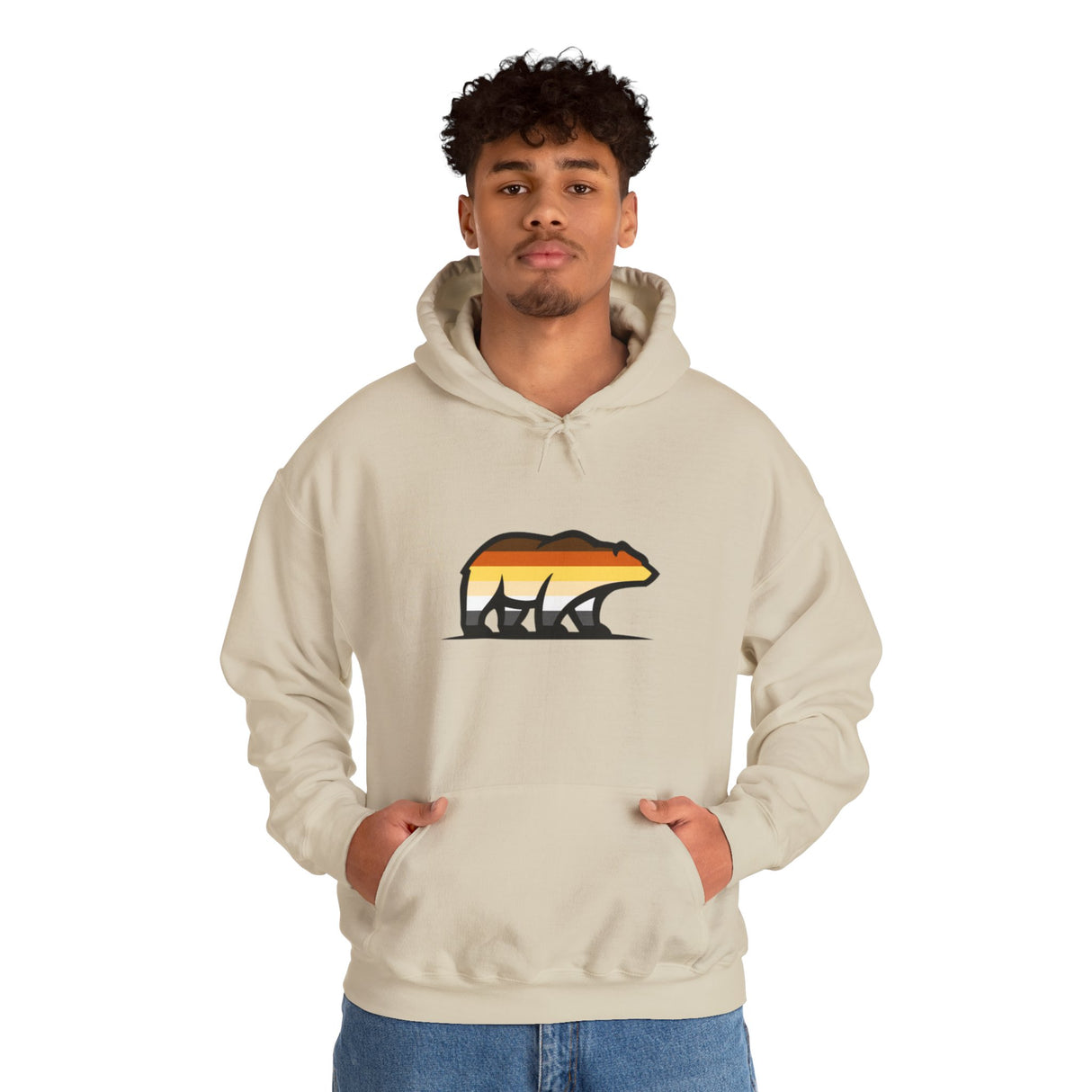 Bear Icon Hoodie - Cozy Pullover Sweatshirt