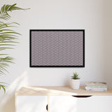 Framed Wall Art - Pink Pig Pattern Design, Modern Home Decor, Fun Kitchen Wall Art