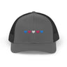 Trans Heart Trucker Cap – Mesh Back, Full Pride