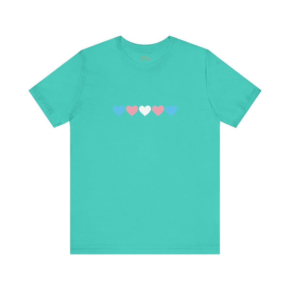 Trans Rainbow Brushstrokes Lightweight Tee – Soft Feel, Strong Message