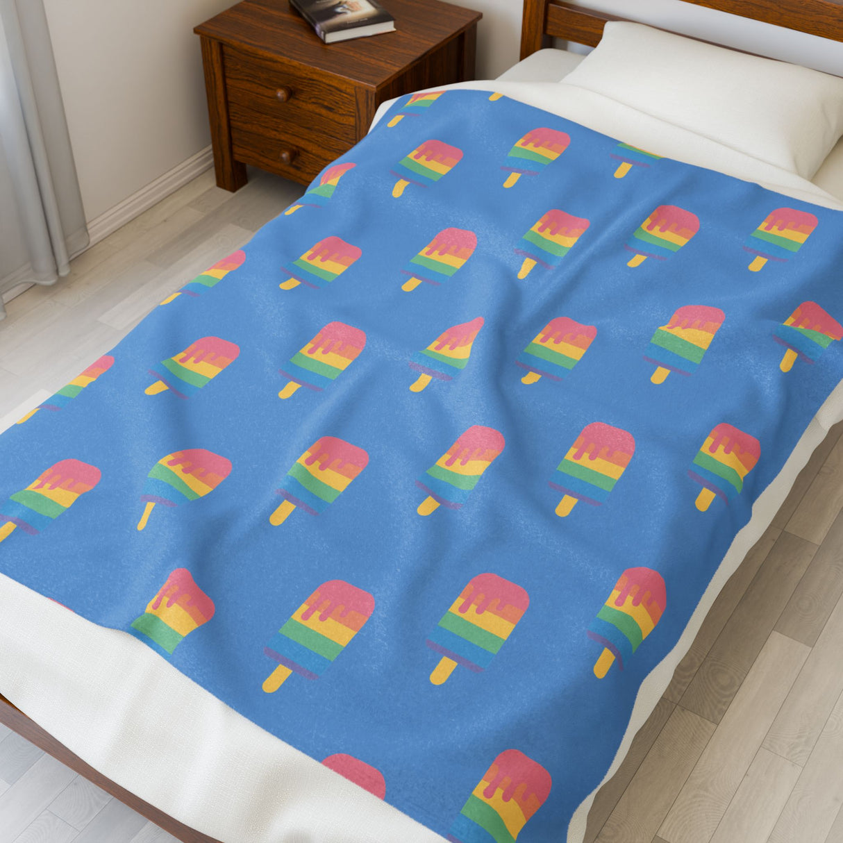 Melting Point Velveteen Plush Blanket - Cozy Summer Vibes