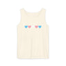 Trans Rainbow Brushstrokes Heavyweight Tank – Washed Feel, Worn With Pride