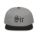 Sir Embroidered Snapback Hat