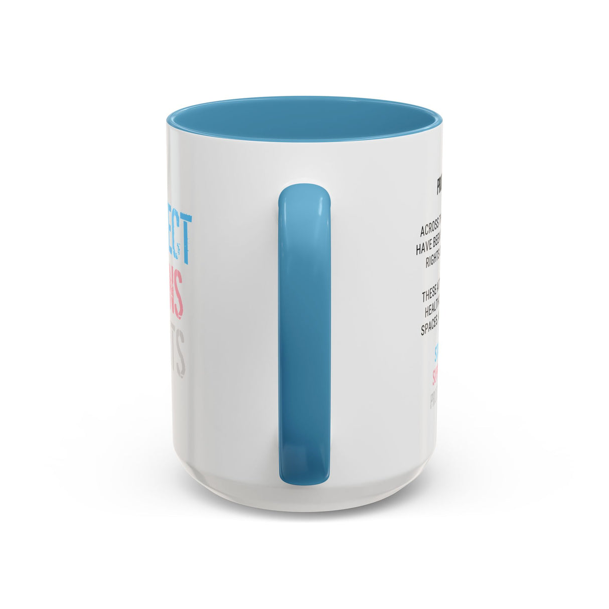 Protect Trans Rights 2025 Accent Mug – Bold Brew, Louder Message