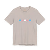 Trans Rainbow Brushstrokes Lightweight Tee – Soft Feel, Strong Message