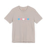 Trans Rainbow Brushstrokes Lightweight Tee – Soft Feel, Strong Message
