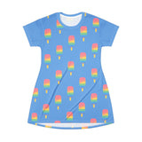 Melting Point T-Shirt Dress - Summer Vibes Fashion