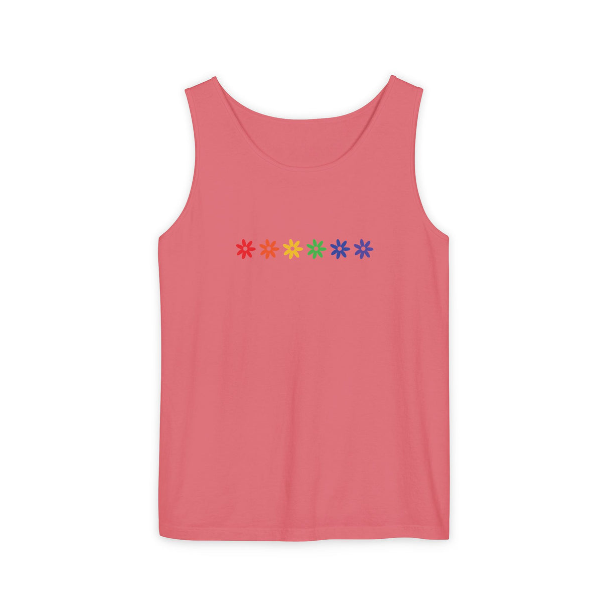 Rainbow Flowers Tee – Faded Florals, Loud Pride