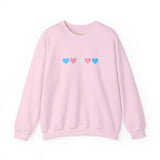 Trans Rainbow Brushstrokes Medium Weight Sweatshirt – Warm Layers, Clear Message