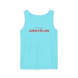 Exhausted American Unisex Tank Top - Casual Summer Wear