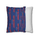 Copy of Exhausted American Square Pillowcase, Cozy Home Decor, Living Room Accent, Gift for Friends, Inspirational Decor