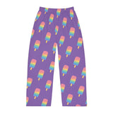 Purple Melting Point Men's Pajama Pants – Comfortable and Fun Loungewear for Summer Nights