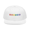 Rainbow Flowers Snapback Hat – Blooms with Bite
