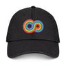 Gayfinity Rainbow Denim Hat – Chill Fit, Infinite Energy