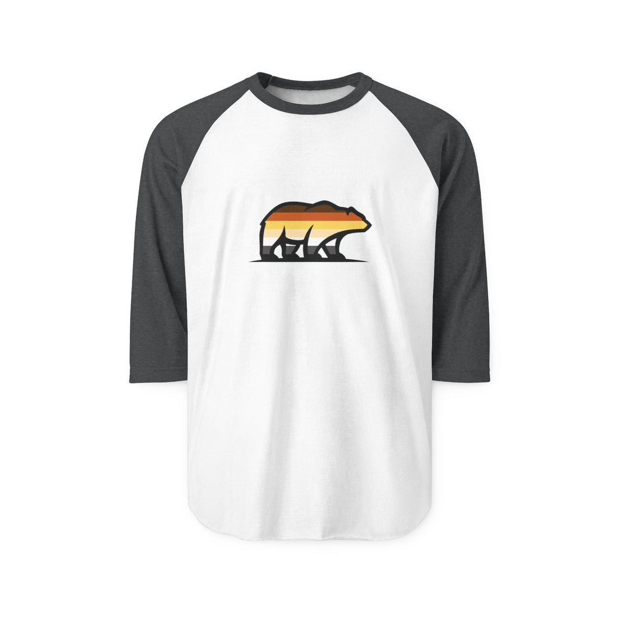 Big Bear Icon Raglan Shirt - Cozy Three-Quarter Sleeve Tee
