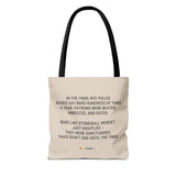 They Raided Our Bars Tote Bag – Carry the History