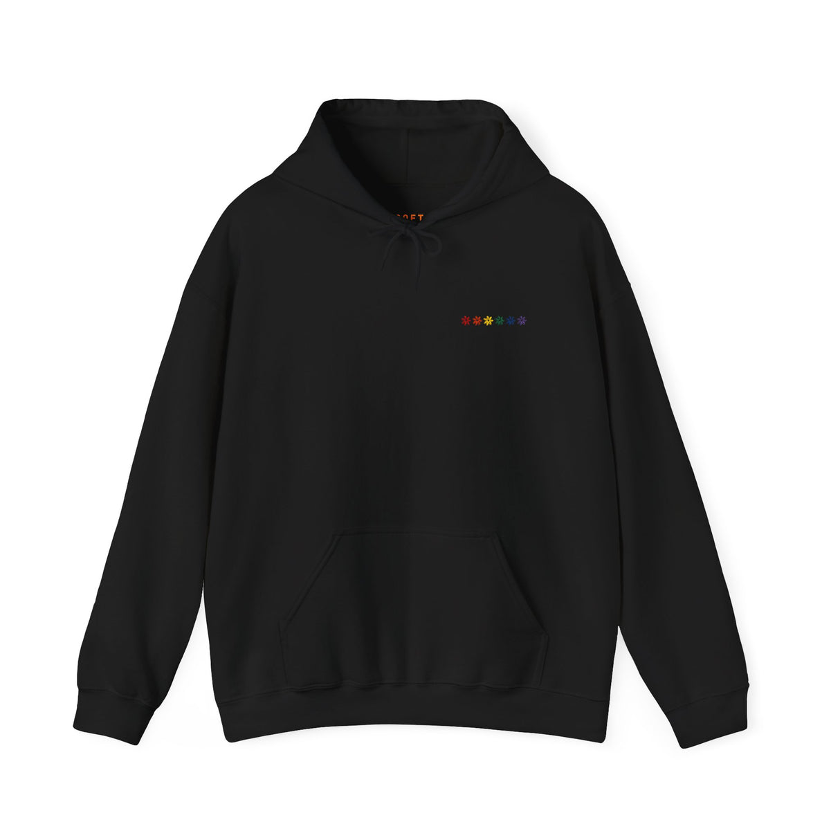 Rainbow Flowers Hoodie – Soft Bloom, Strong Energy