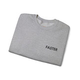 Faster Embroidered Sweatshirt – Soft, Bold, and Slightly Unhinged