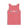 Trans Rainbow Brushstrokes Heavyweight Tank – Washed Feel, Worn With Pride
