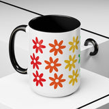 Rainbow Flowers Mug – Sip with Pride - 11oz & 15oz Options