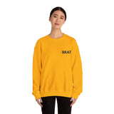 Brat Embroidered Sweatshirt – Soft Fabric, Sharp Tongue