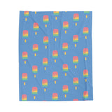 Melting Point Velveteen Plush Blanket - Cozy Summer Vibes