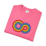 Gayfinity Rainbow Heavyweight Tee – Washed Look, Limitless Pride
