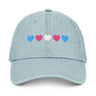 Trans Heart Denim Dad Hat – Classic Fit, Loud Love