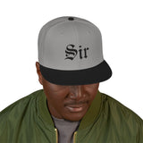 Sir Embroidered Snapback Hat