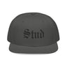Stud Embroidered Snapback Hat