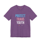 2025 Protect Trans Youth Lightweight Tee – Soft Fit, Urgent Message