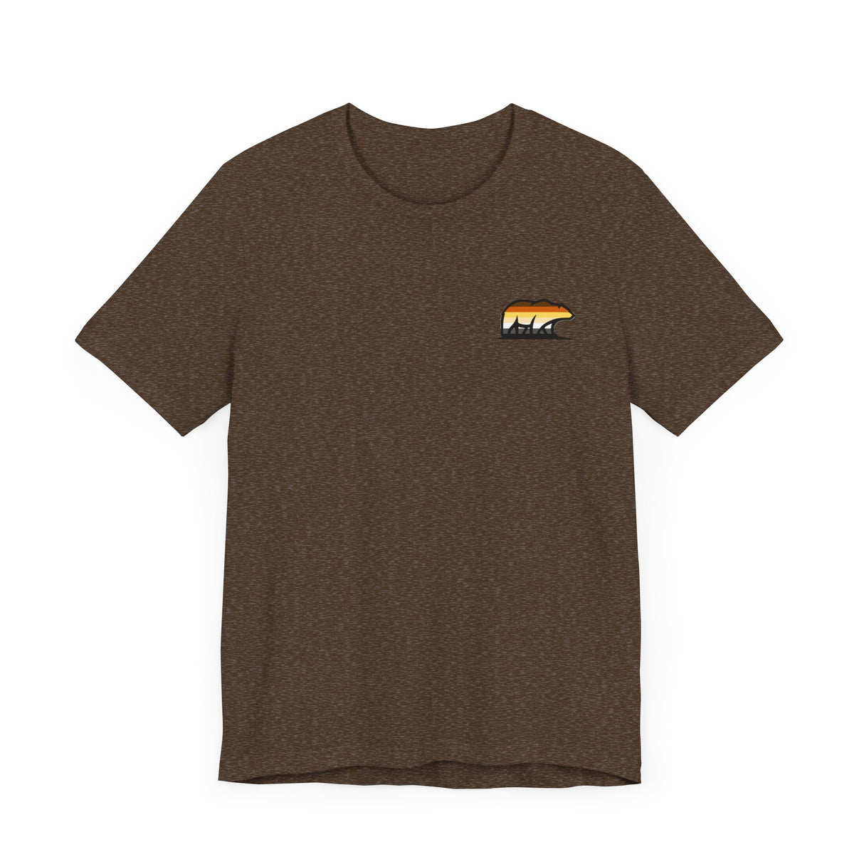 Bear Icon Jersey Tee, Nature Lover T-Shirt, Outdoor Adventure Shirt, Gift for Him/Her, Casual Wear, Summer Top
