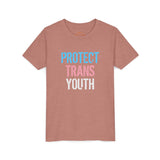 2025 Protect Trans Youth Lightweight Tee – Youth Sizing – Soft Fit, Urgent Message